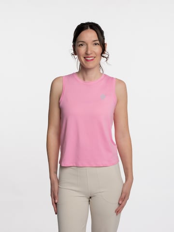 mymotus Sportovní top 'mymotu®, ladies top with details, YW11' – pink: přední strana