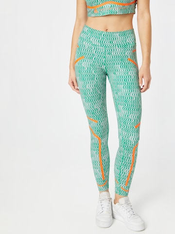 Skinny Pantalon de sport 'Truepurpose Printed' ADIDAS BY STELLA MCCARTNEY en vert : devant