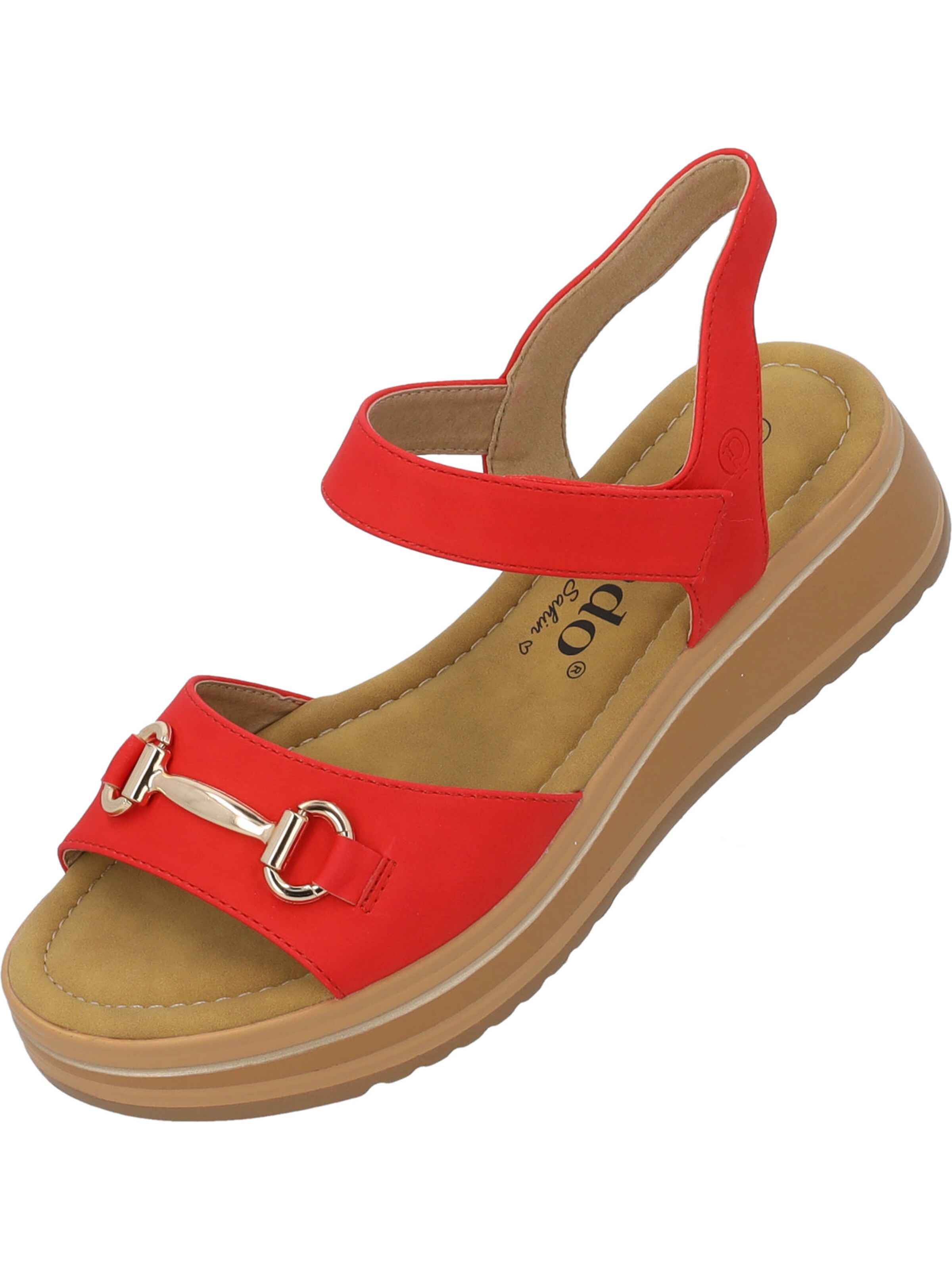 Palado by Sila Sahin - Sandalias 'Palado Stamelos by Sila Sahin' en rojo: frente