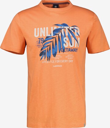 T-Shirt LERROS en orange : devant