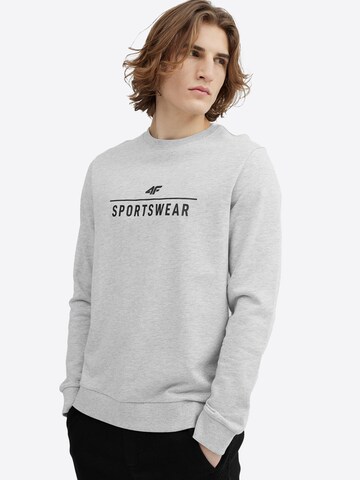 4F - Sweatshirt de desporto em cinzento: frente