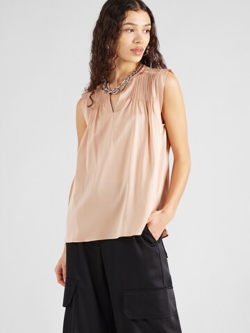 BOSS Blouse 'Binalli' in Beige: voorkant