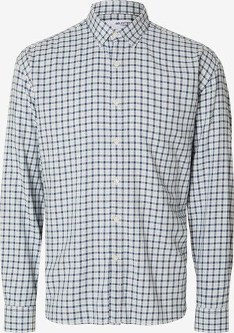 Coupe regular Chemise 'Owen' SELECTED HOMME en bleu : devant