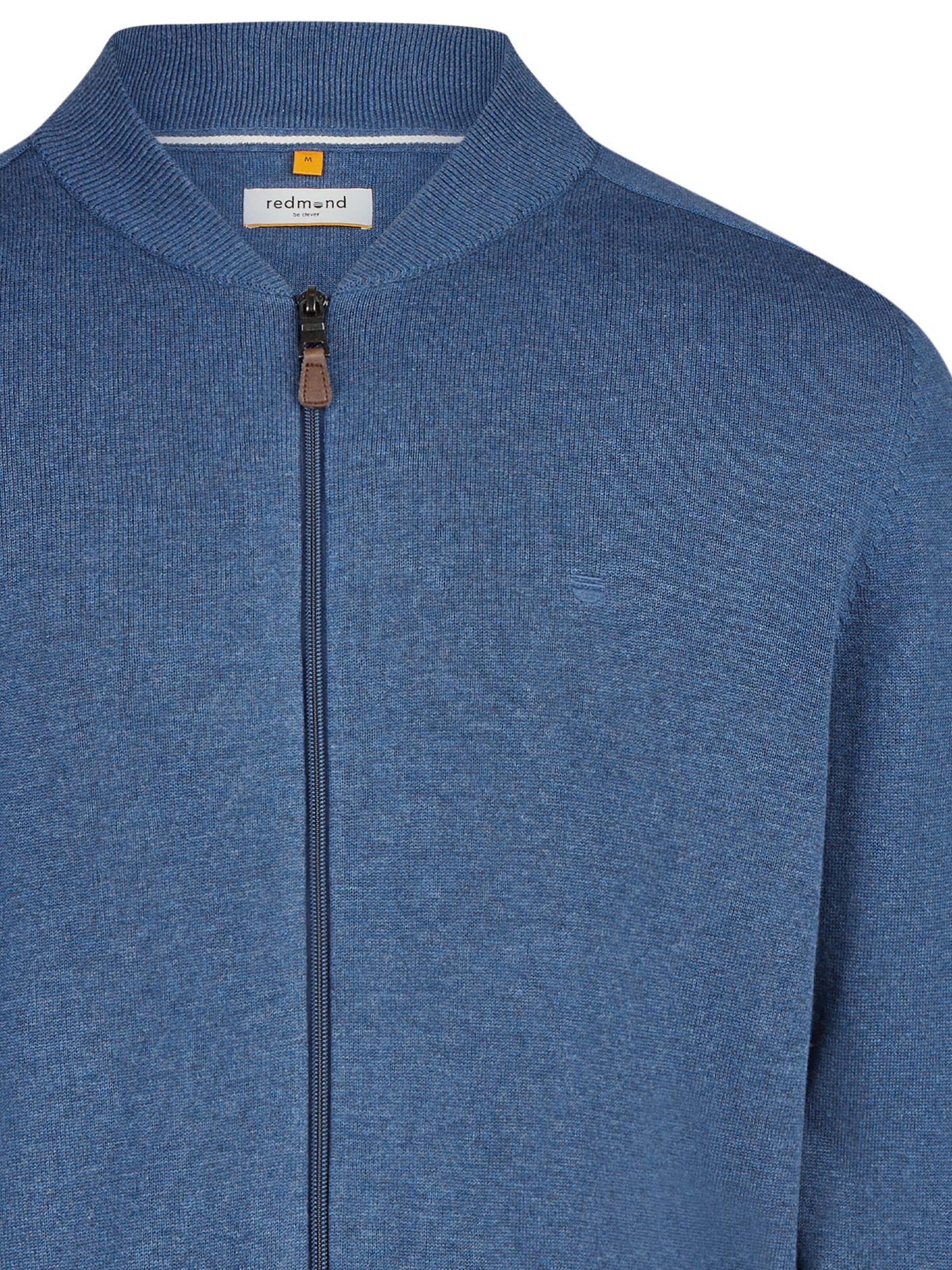 redmond Strickjacke 'Basic'‌‌‌‌ in Blau