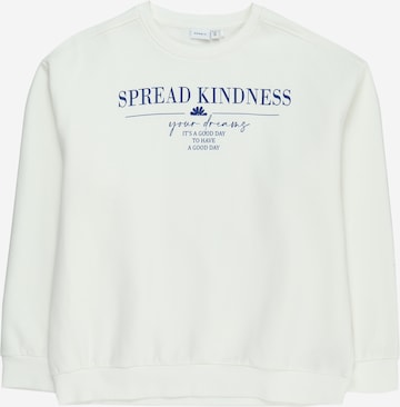 NAME IT Sweatshirt 'Sylvera' in White: front