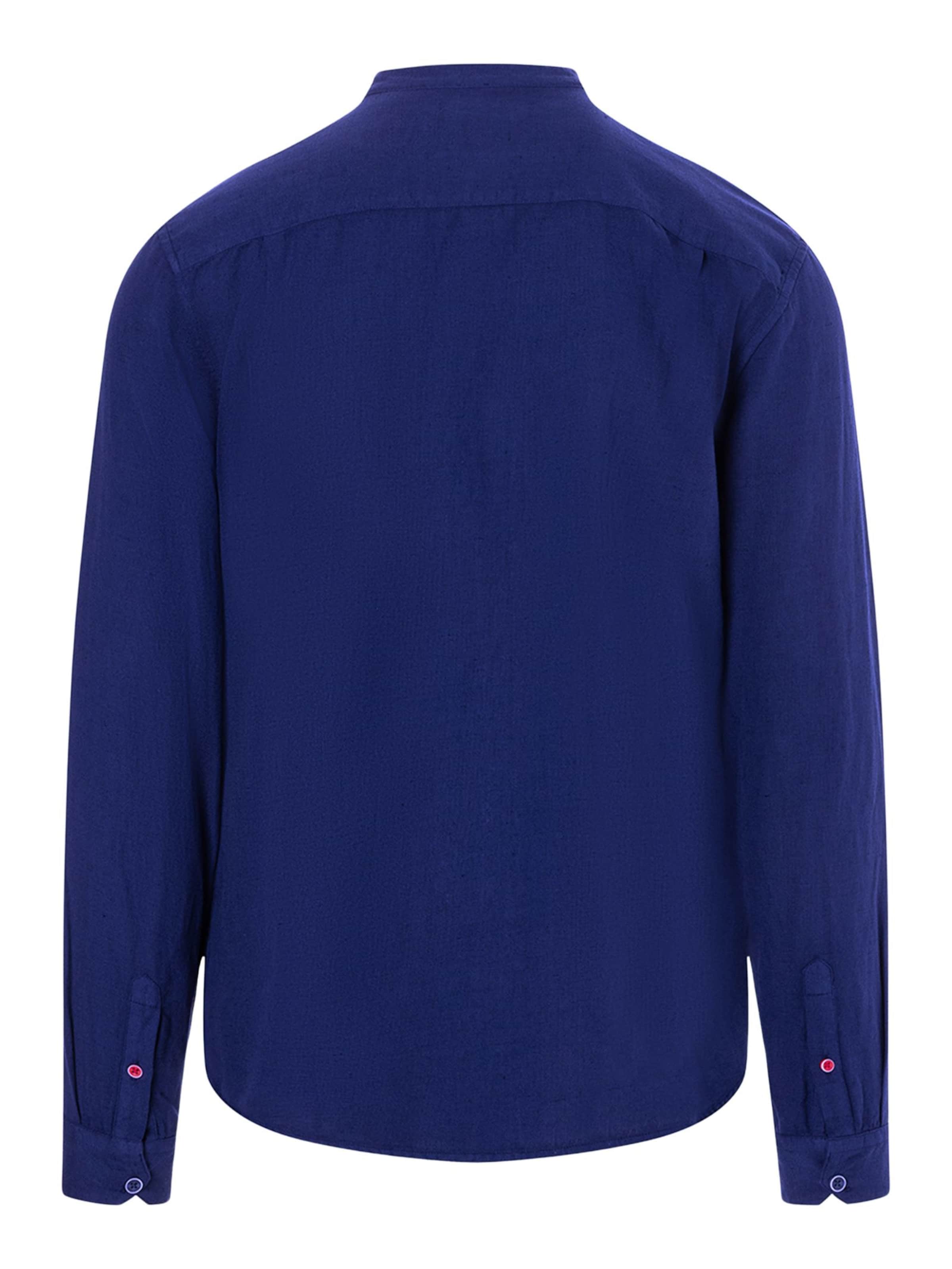 TIMEZONE Shirt 'Stand-up-collar' in Blue