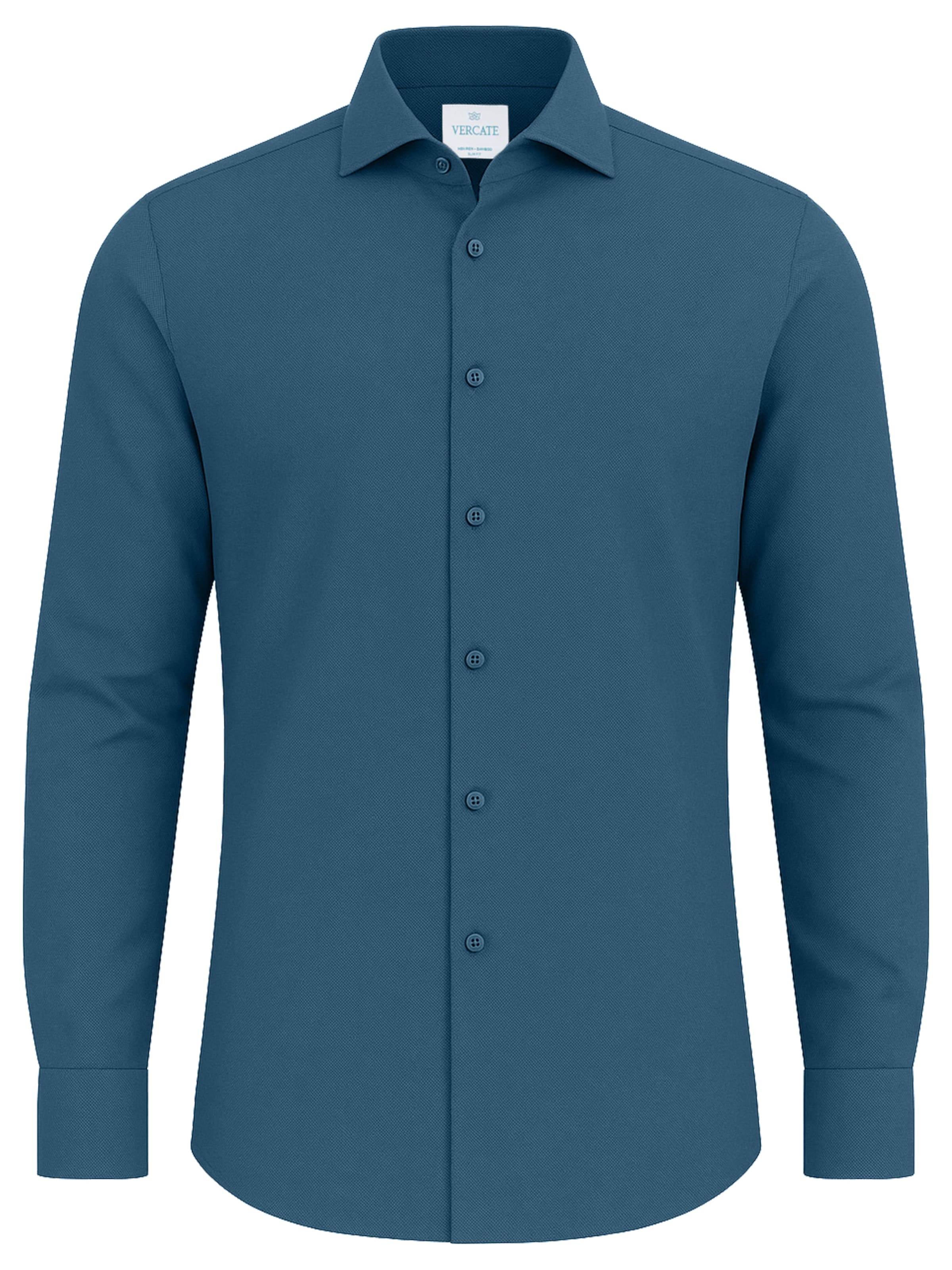 Vercate Slim Fit Forretningsskjorte 'No. 28' i blå: forside