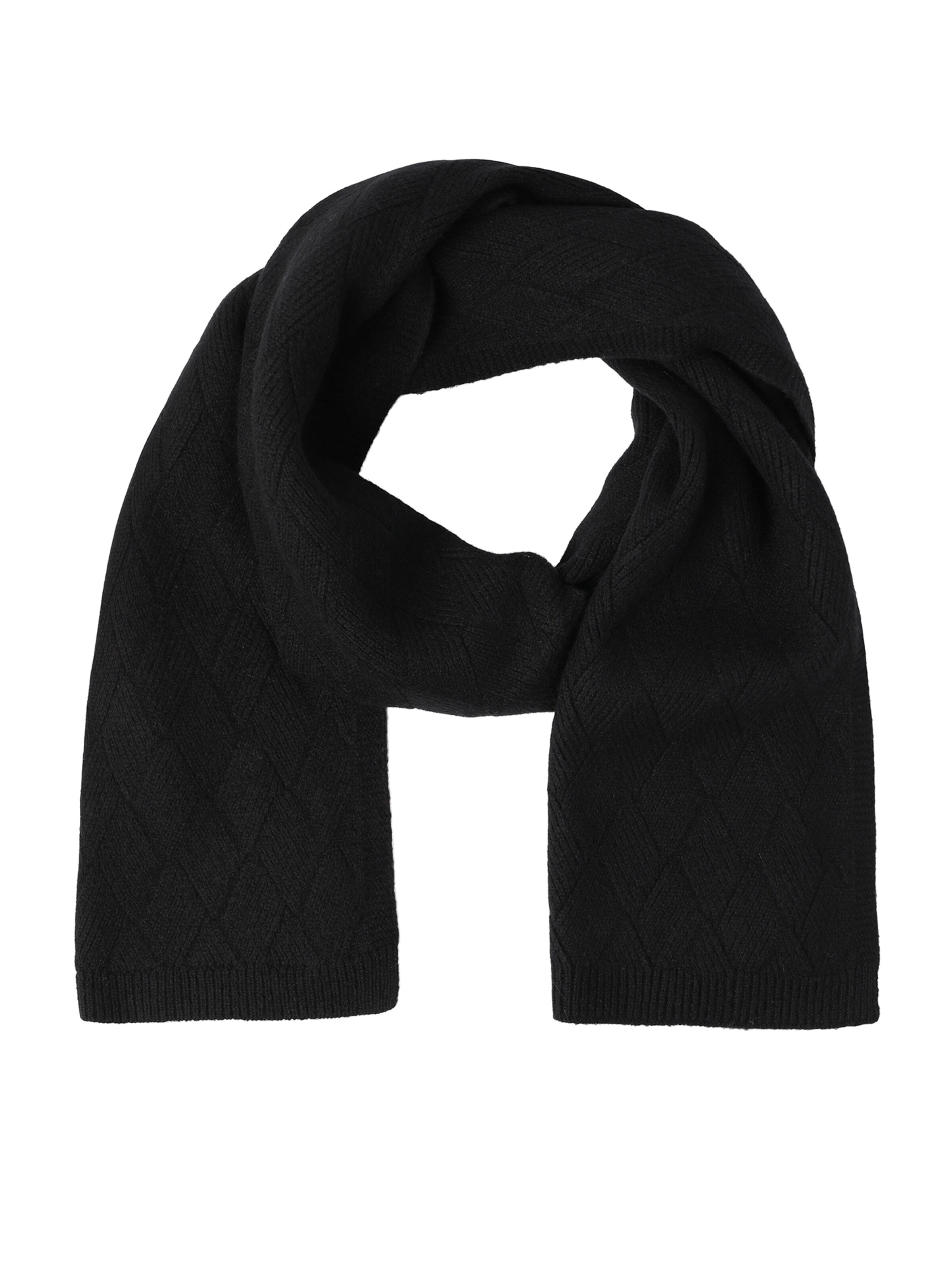 TATUUM Sjal 'Magenar' i sort: forside