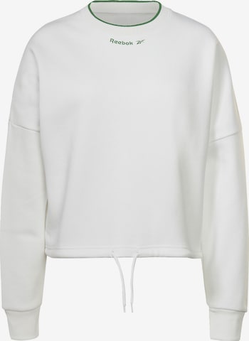 Reebok Sport - Sweatshirt de desporto em branco: frente