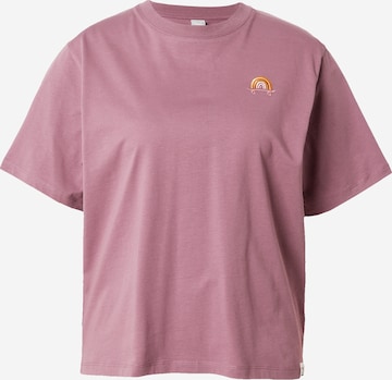 T-shirt 'Skate Heart' Iriedaily en violet : devant