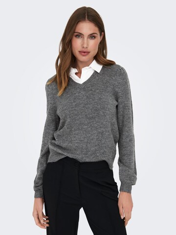 JDY Sweater 'DREA' in Grey: front