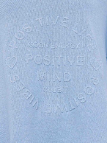 Sweat-shirt 'Positive Mind' Zwillingsherz en bleu