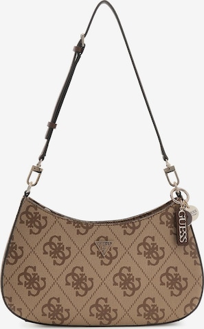 GUESS - Bolso de hombro 'Noelle II' en marrón: frente