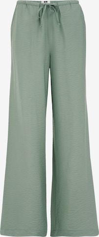 WE Fashion Wide Leg Housut värissä vihreä: etupuoli