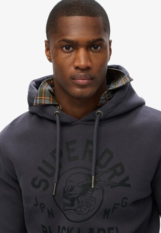 Superdry Sweatshirt 'Black' in Grey
