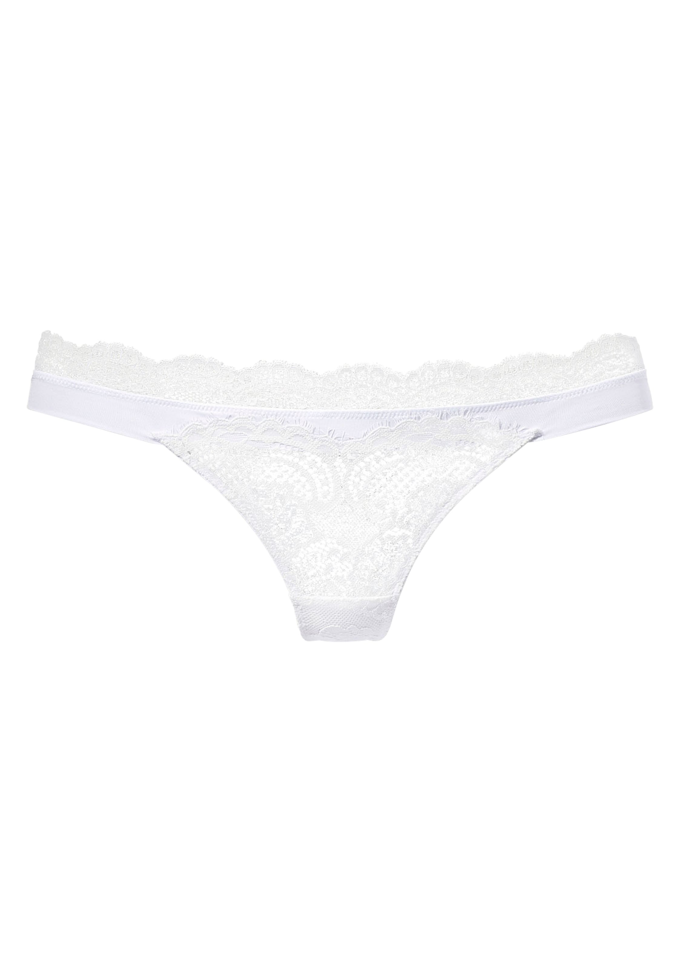 LASCANA Tanga – béžová: přední strana