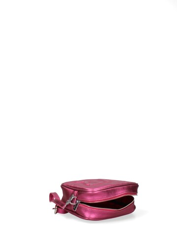 Borsa a tracolla 'Borsa a Tracolla Donna Pelle Laminata con Zip' di Virginia Rhinè in rosa