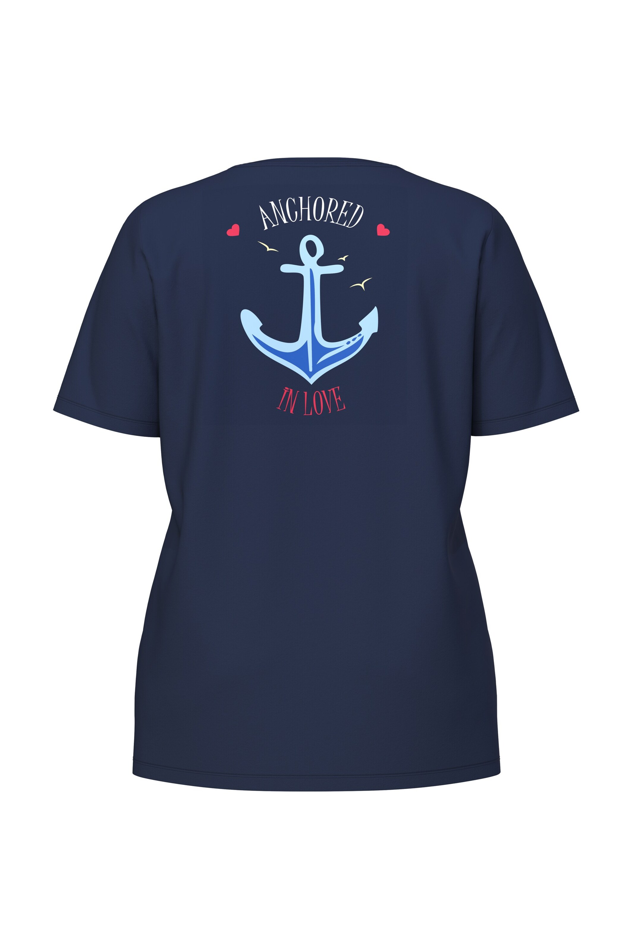 Ulla Popken Schlafshirt in Blau