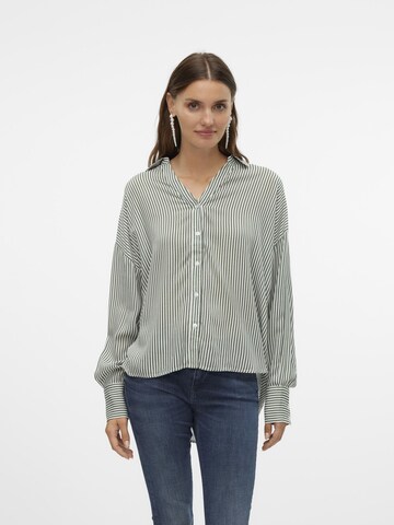 VERO MODA Bluse 'Bumpy' i grøn: forside