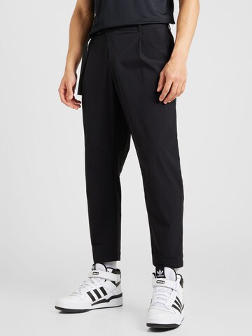 ADIDAS PERFORMANCE - Tapered Calças de desporto em preto: frente