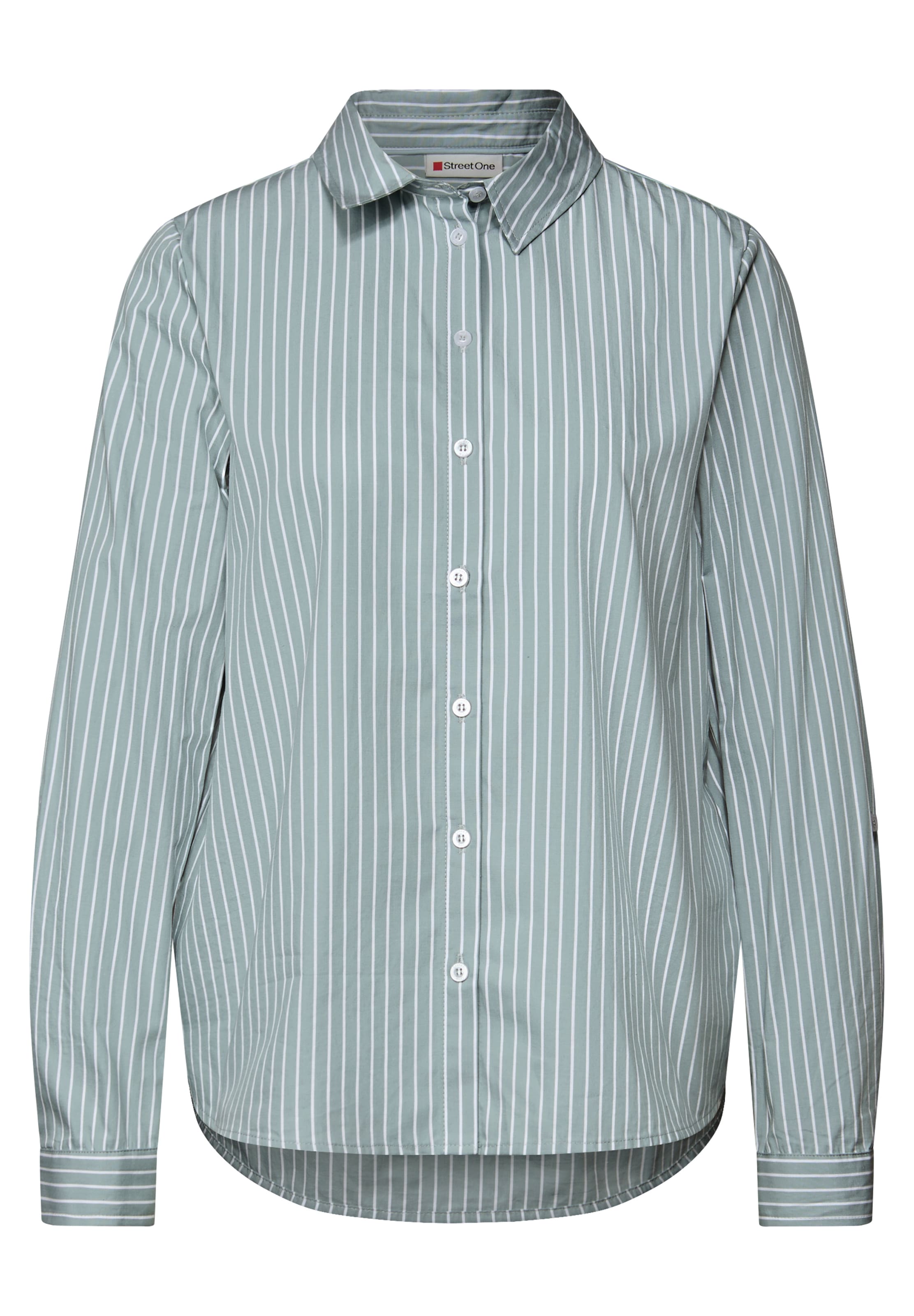 STREET ONE Bluse in hellblau / weiß, Produktansicht