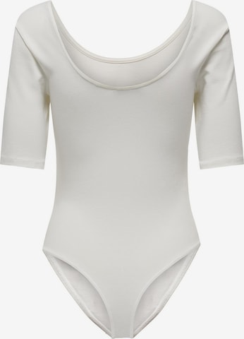 ONLY - Body camiseta 'LOVE' en blanco