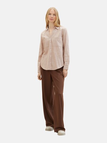 TOM TAILOR Bluse in Beige