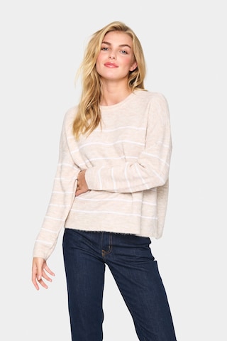 Pull-over 'Zylvier' SAINT TROPEZ en beige : devant
