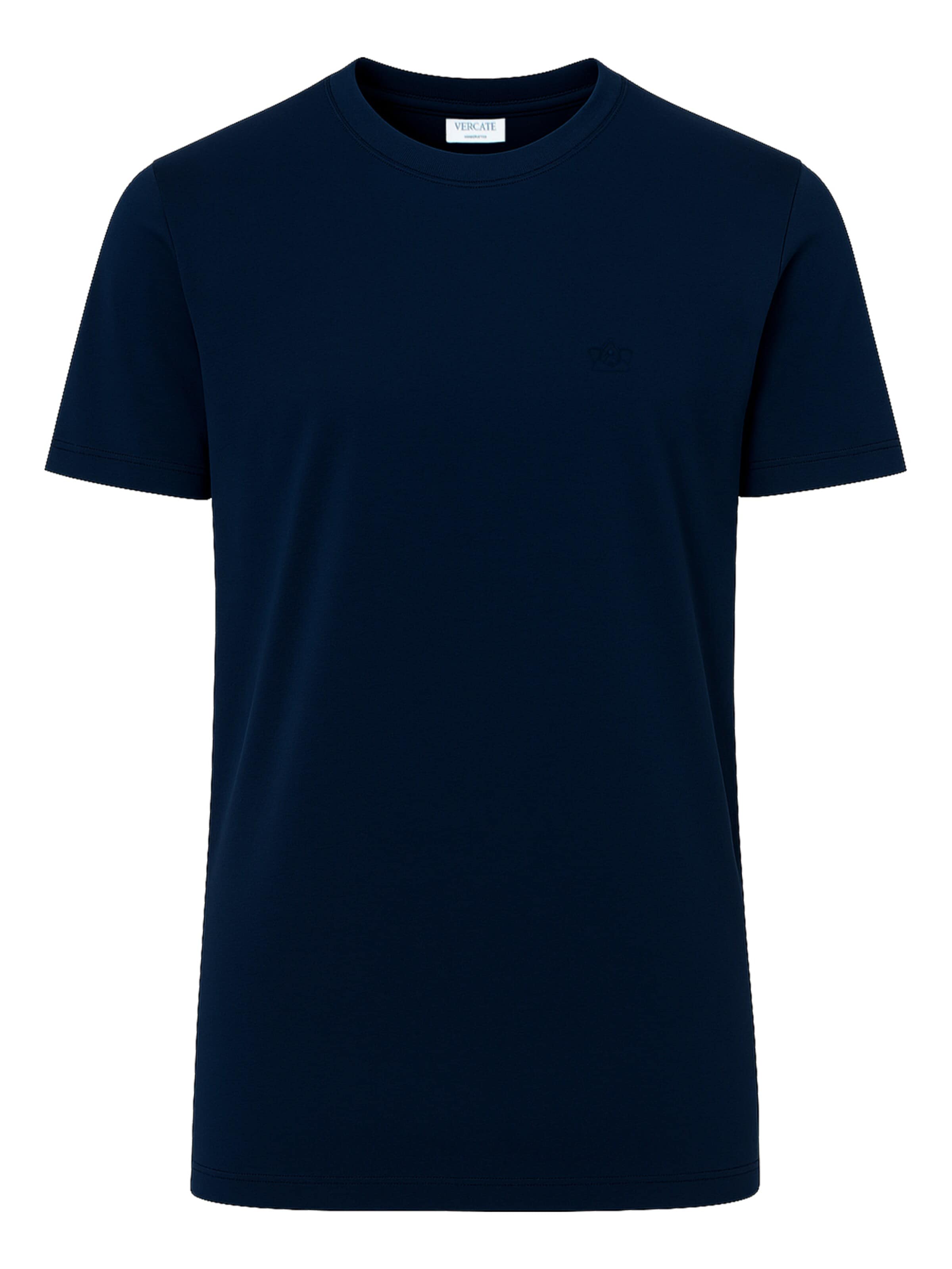 Maglietta 'No. 18' di Vercate in blu: frontale