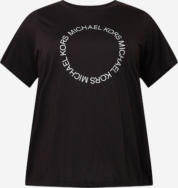 Tricou de la Michael Kors Plus pe negru: față