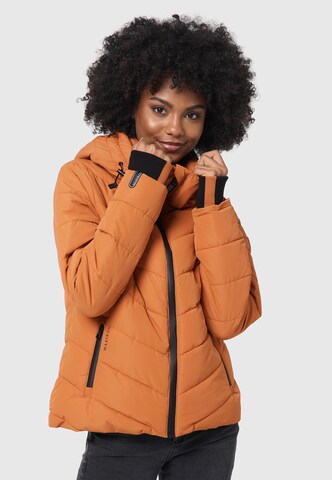 Veste d’hiver MARIKOO en orange : devant