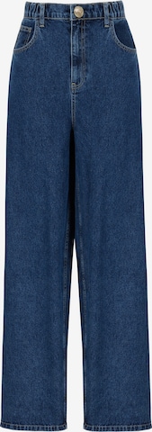 NOCTURNE Wide leg Jeans in Blue: front