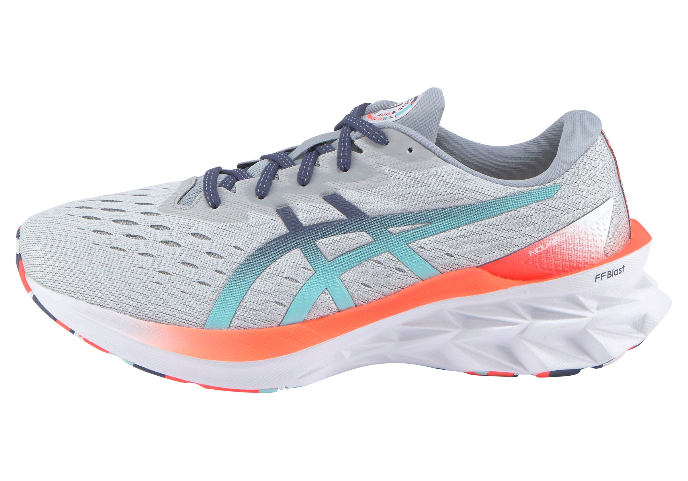 Männer Sportarten ASICS Laufschuh 'Novablast 2' in Hellgrau - RQ57275 Männer Sportarten ASICS Laufschuh 'Novablast 2' in Hellgrau - RQ57275