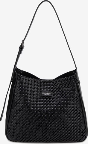 Borsa a spalla di Diana&Co. in nero: frontale