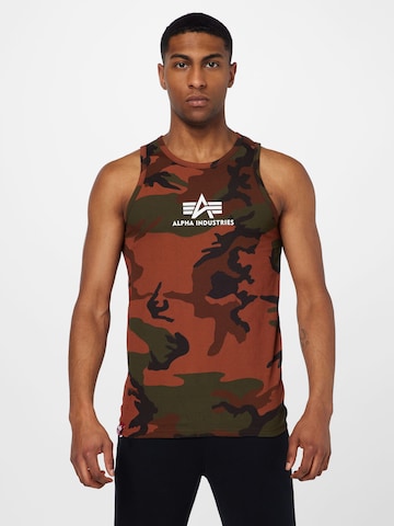 Tricou de la ALPHA INDUSTRIES pe maro: față