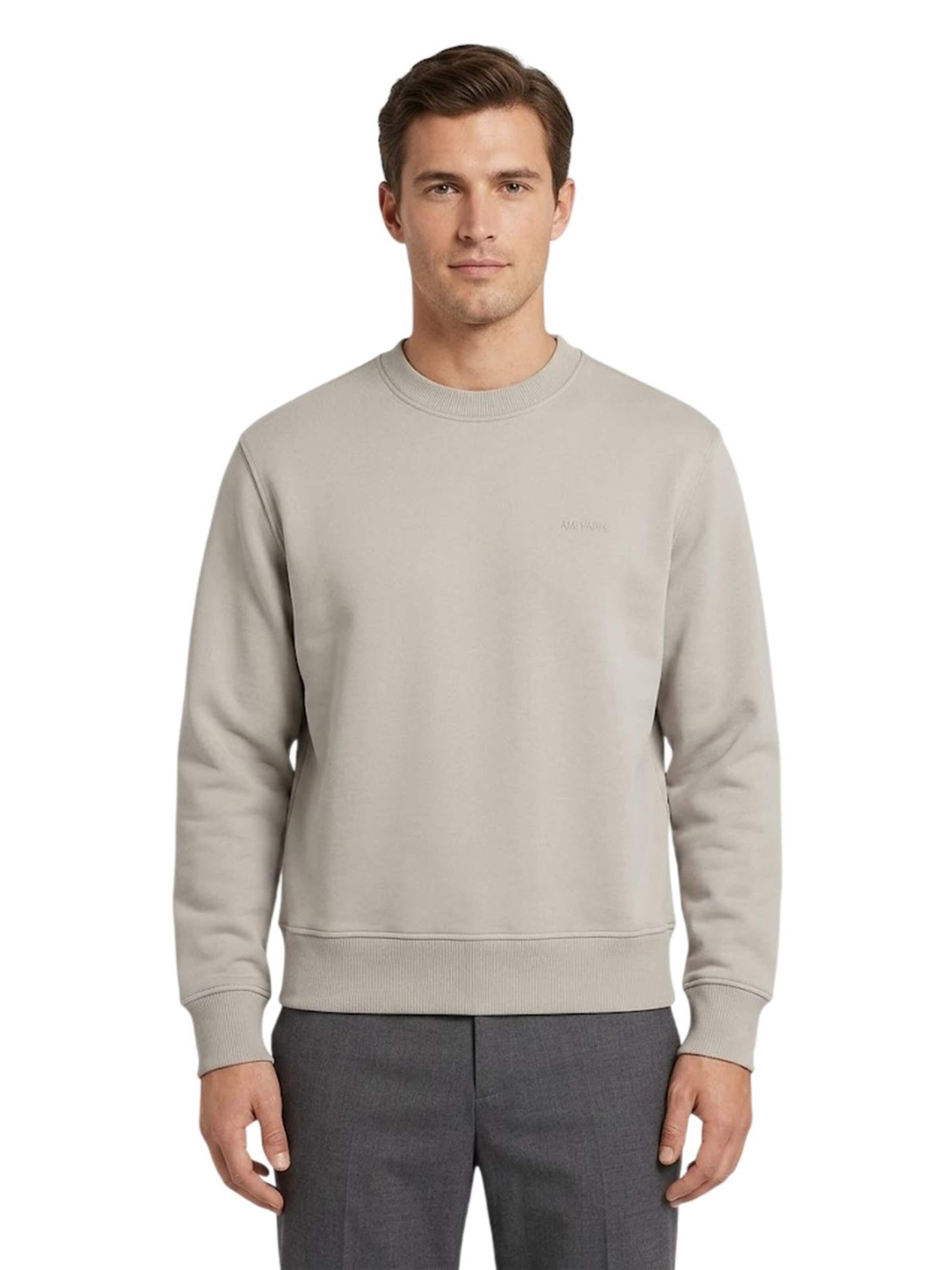 Ami Sweatshirt 'Ami Paris Ami de Coeur Fade Out Pullover Grau Herren' in Grijs