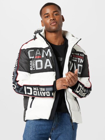 CAMP DAVID Winter Jacket in White: front