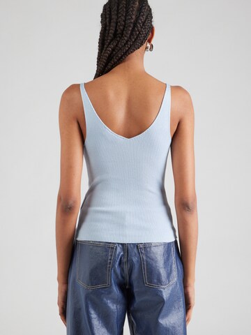 VILA Knitted Top 'VIWENNIE' in Blue