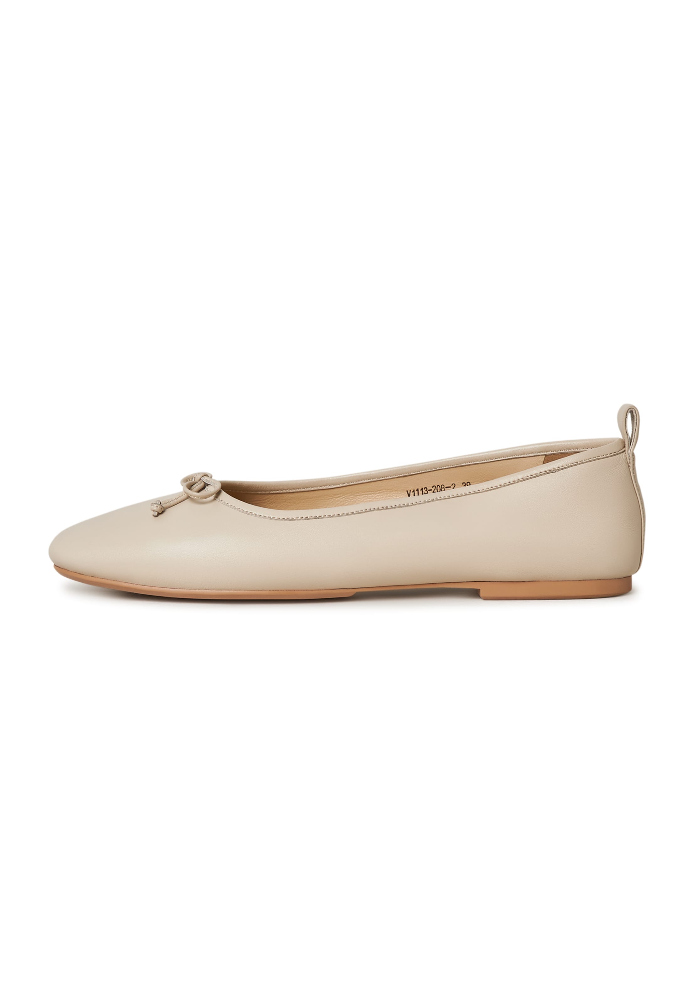 CESARE GASPARI Ballerina in Beige: front