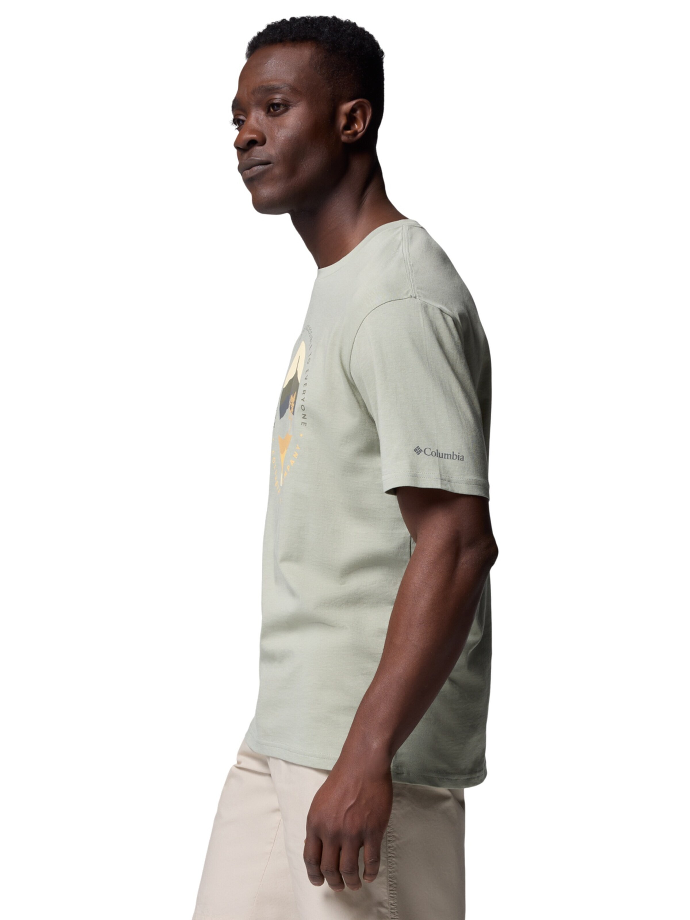 COLUMBIA Shirt 'Columbia Path Lake II Graphic' in Groen