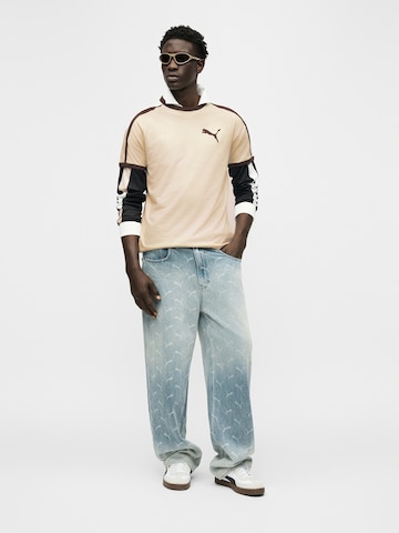 PUMA Μπλουζάκι 'T7 Big Cat Ringer' σε λευκό