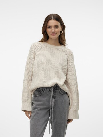 Pull-over 'VMMeredith' VERO MODA en gris : devant