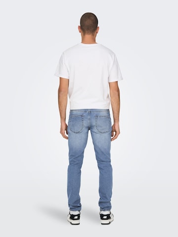 Coupe slim Jean 'Loom' Only & Sons en bleu