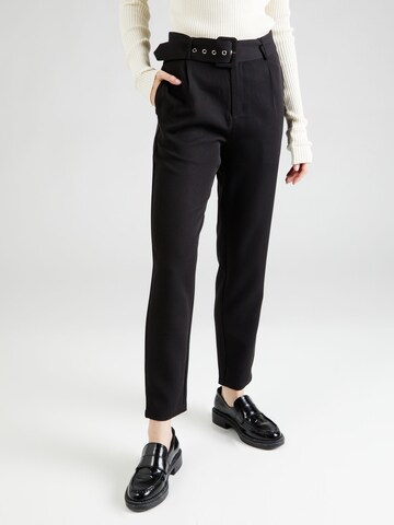 Coupe slim Pantalon à pince Dorothy Perkins en noir : devant