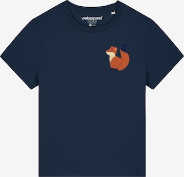 Watapparel Shirt 'Cute Fox' in Blau: Vorderseite