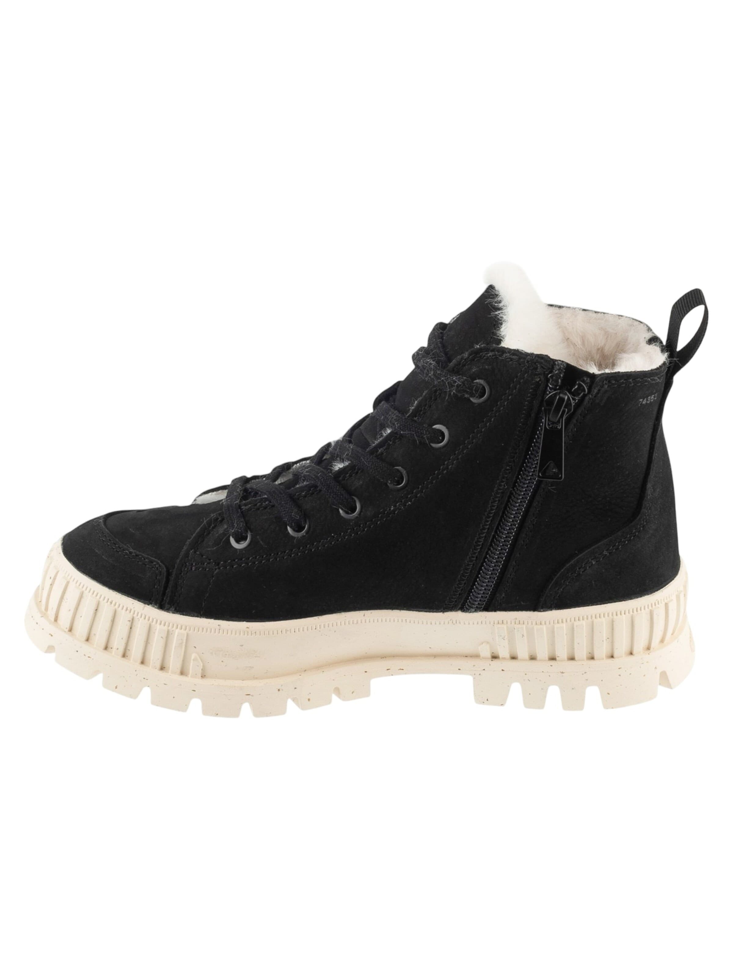 Palladium Lace-up boot 'Palladium Pallashock Zip Warm' in Black