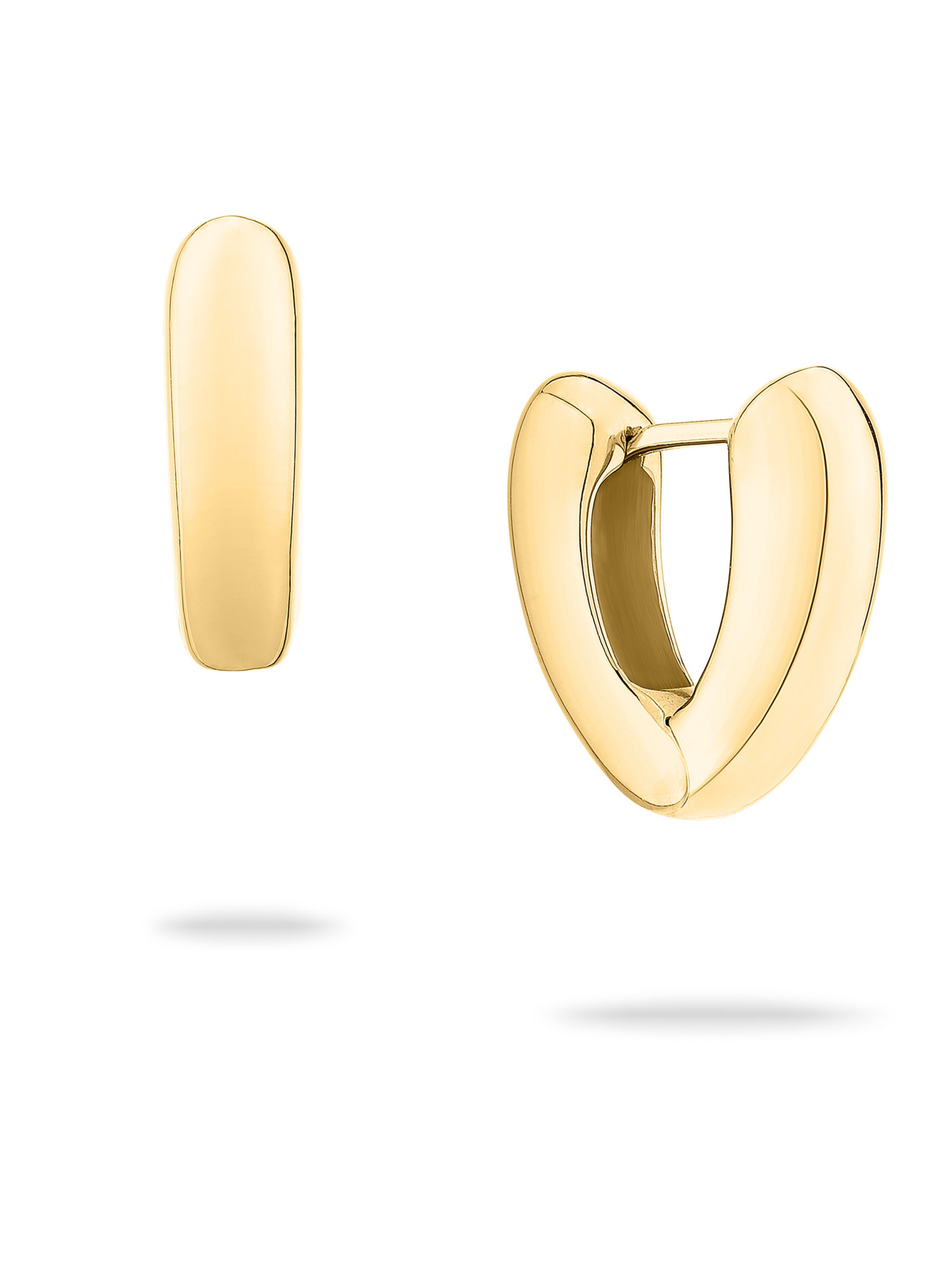 Echtzeit Earrings in Gold: front