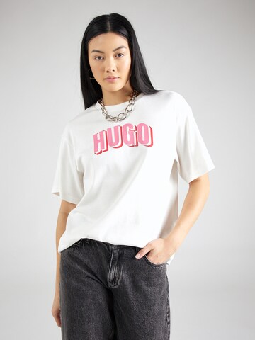 HUGO Shirt 'Dazalena' in White: front