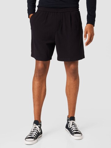 WEEKDAY Loosefit Shorts 'Jacob' in Schwarz: predná strana