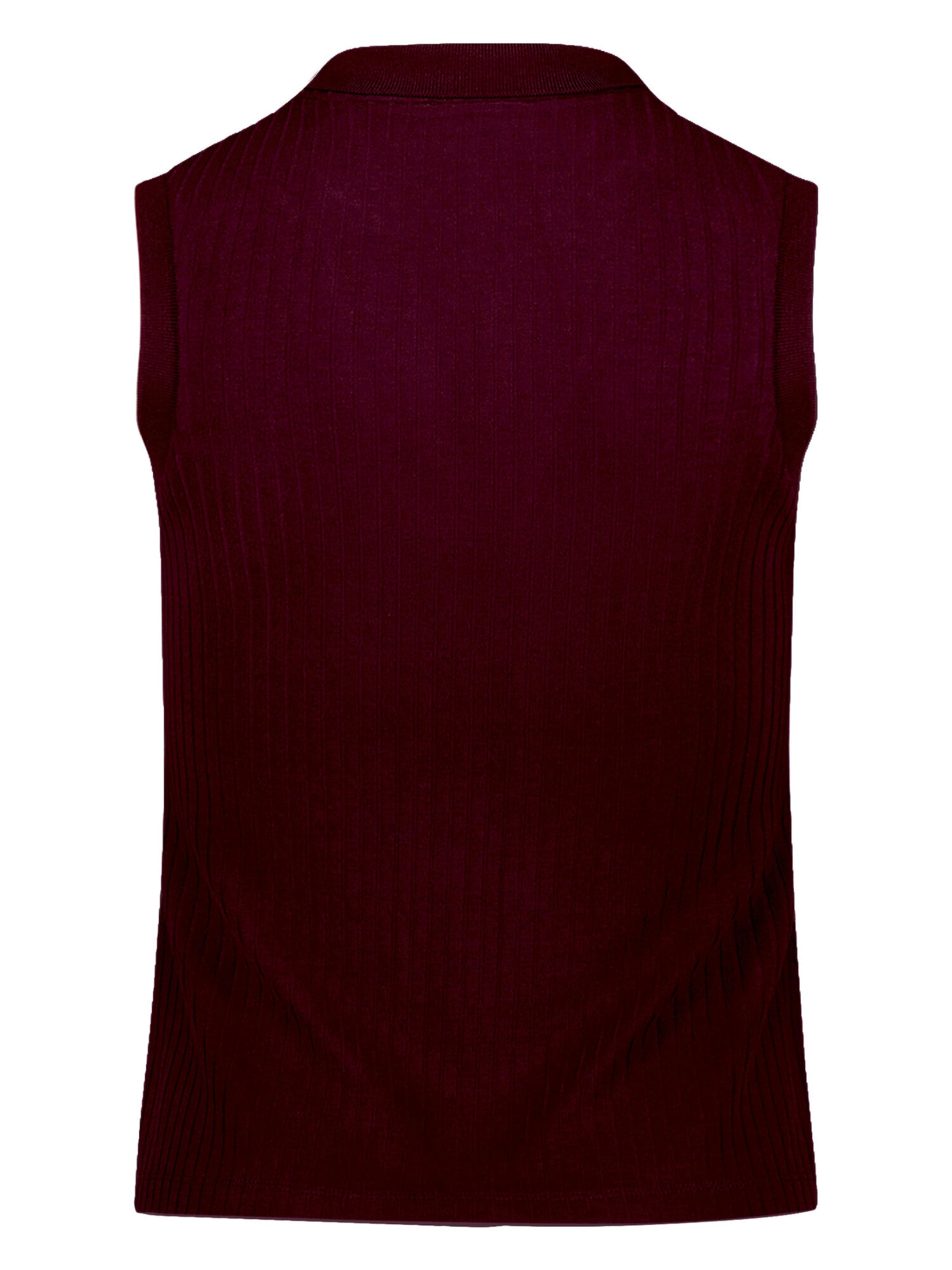 Gilet in maglia di zero in lilla